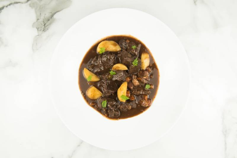 plat en sauce