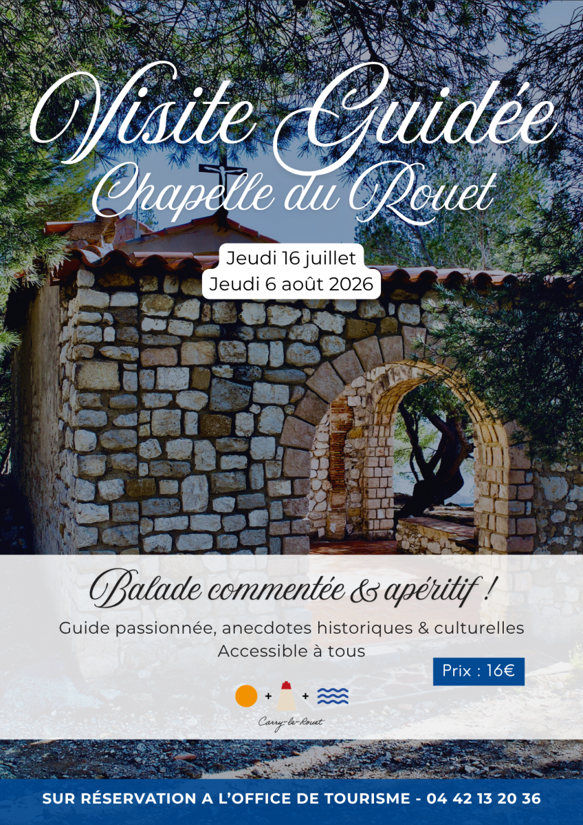 Visites guidées Chapelle du Rouet avec apéritif coucher de soleil juillet 2026_Carry-le-Rouet