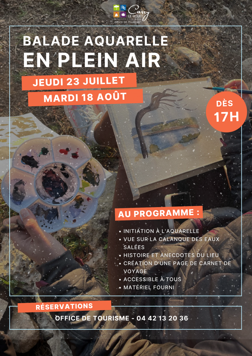 Carnet de voyages et aquarelle en plein air août_Carry-le-Rouet