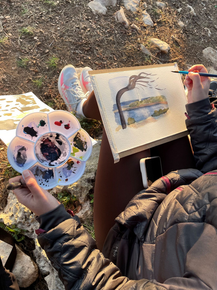 Carnet de voyages et aquarelle en plein air_Carry-le-Rouet