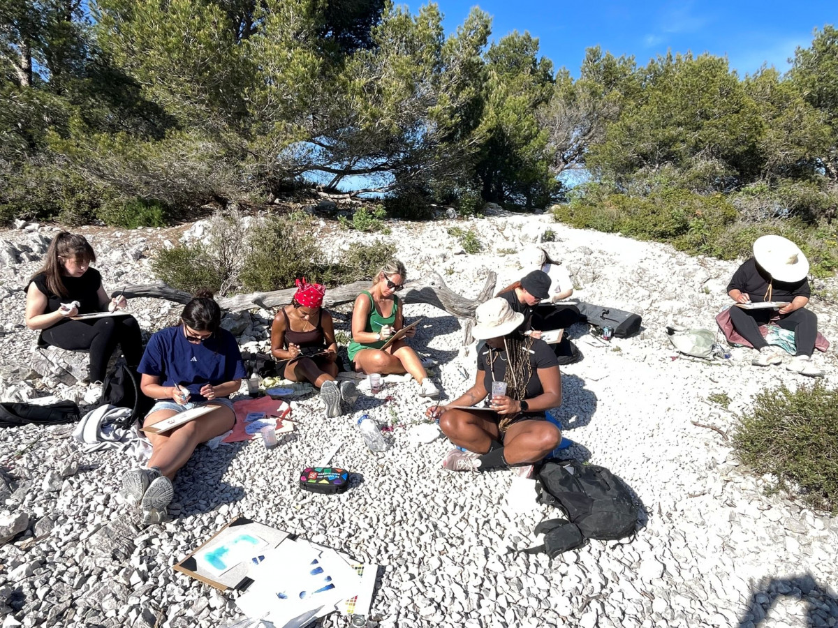 Carnet de voyages et aquarelle en plein air_Carry-le-Rouet