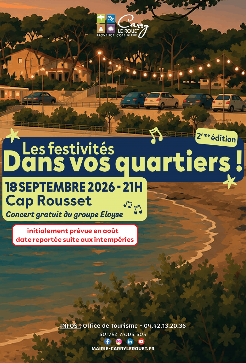 Festivités dans vos quartiers - 18 septembre_Carry-le-Rouet