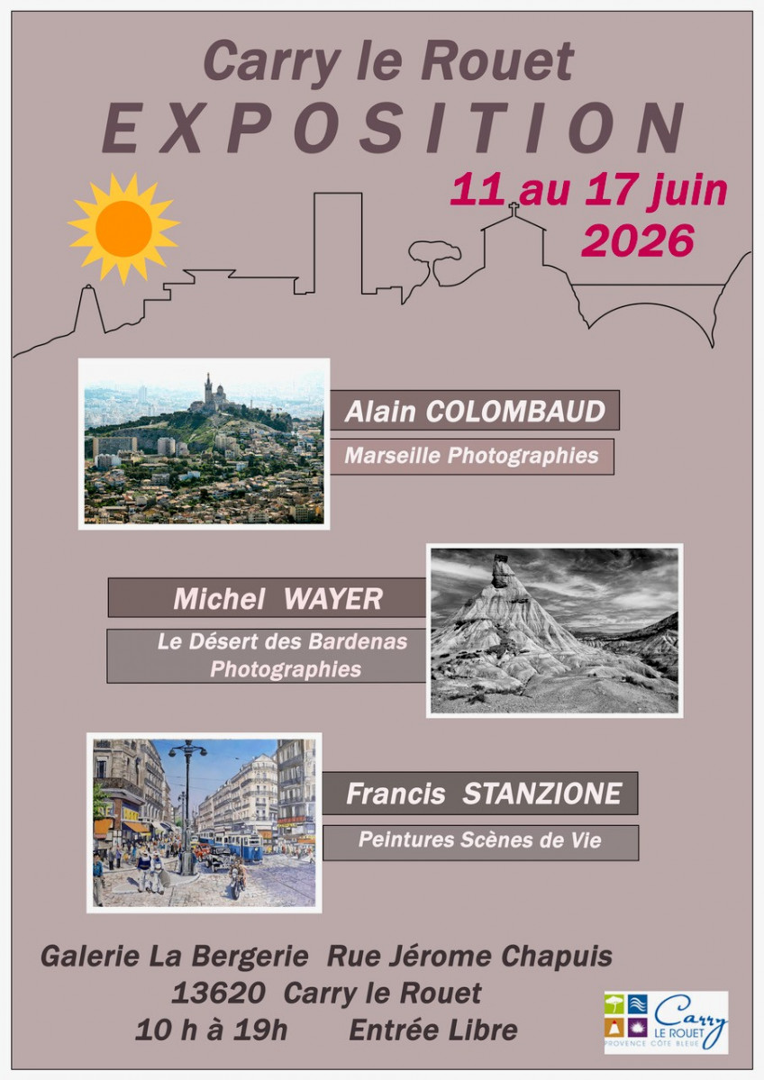Exposition Colombaud - Wayer - Stanzione_Carry-le-Rouet
