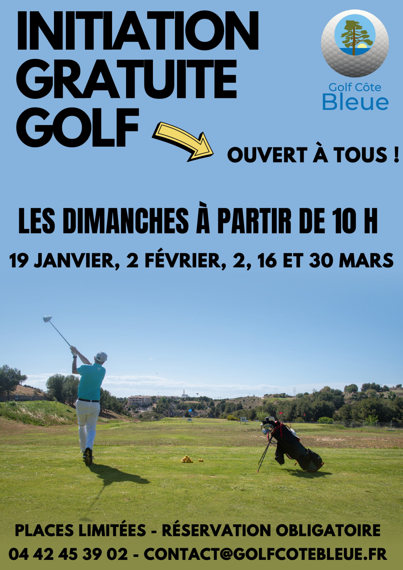 Initiation gratuite au golf_Sausset-les-Pins