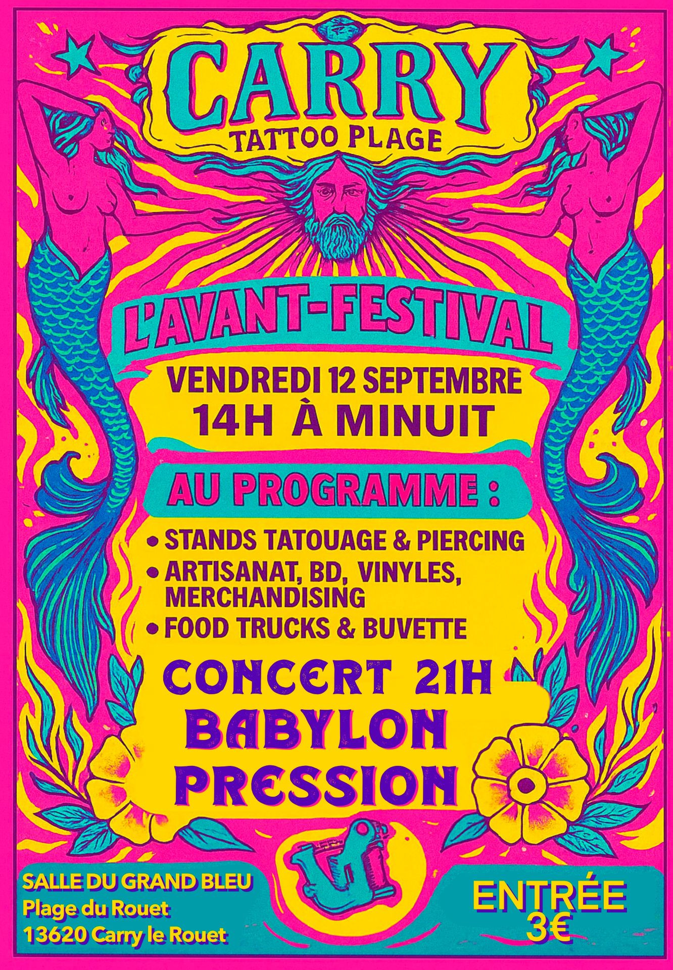 Avant festival Carry Tatoo plage_Carry-le-Rouet