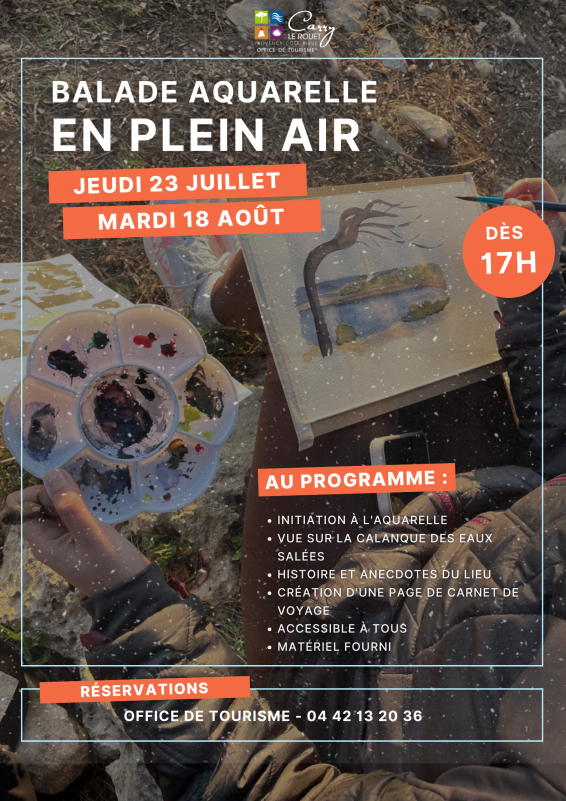 Carnet de voyages et aquarelle en plein air août_Carry-le-Rouet