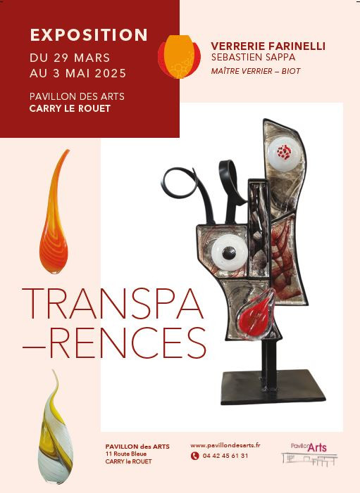 Exposition Sébastien Sappa  - Maître verrier à  Biot_Carry-le-Rouet